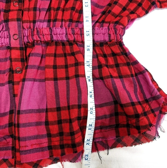 Free People We the Free Pacific Dawn Plaid Shirt - Picture 7 of 8